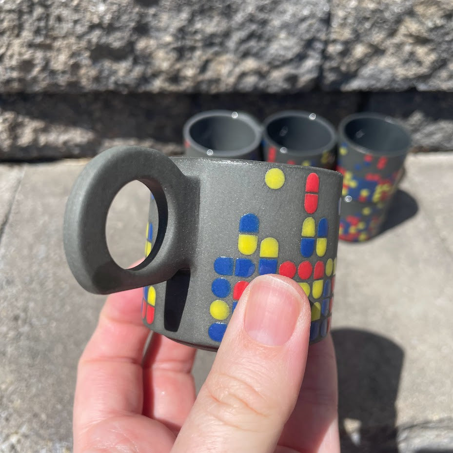 Retro Ceramic Espresso Cup
