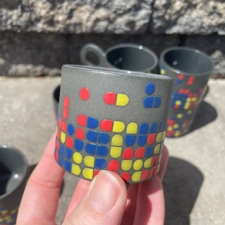 Retro Ceramic Espresso Cup